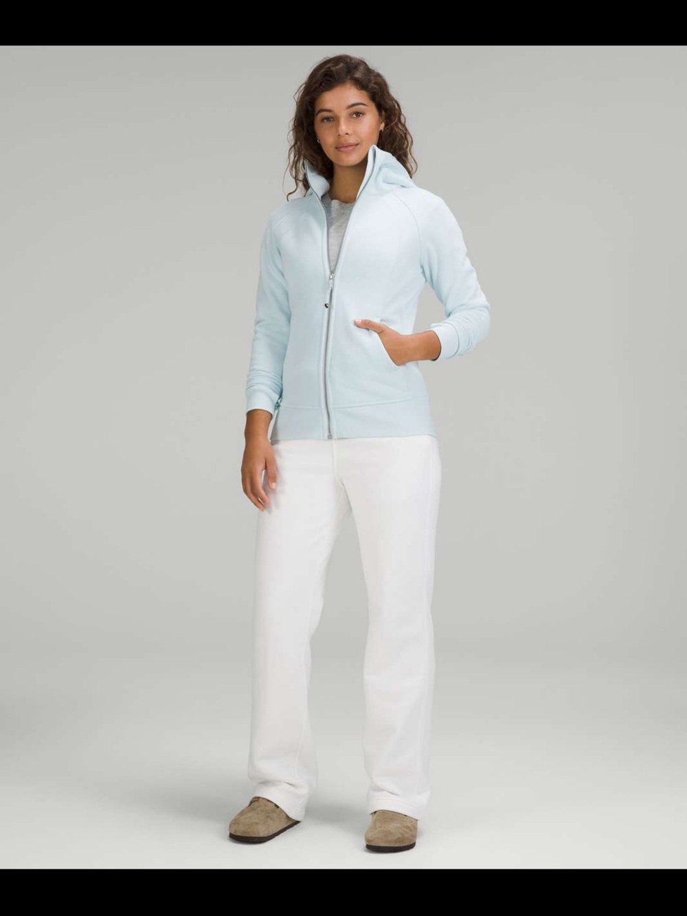 lululemon Scuba Full-Zip Hoodie in Powder Blue